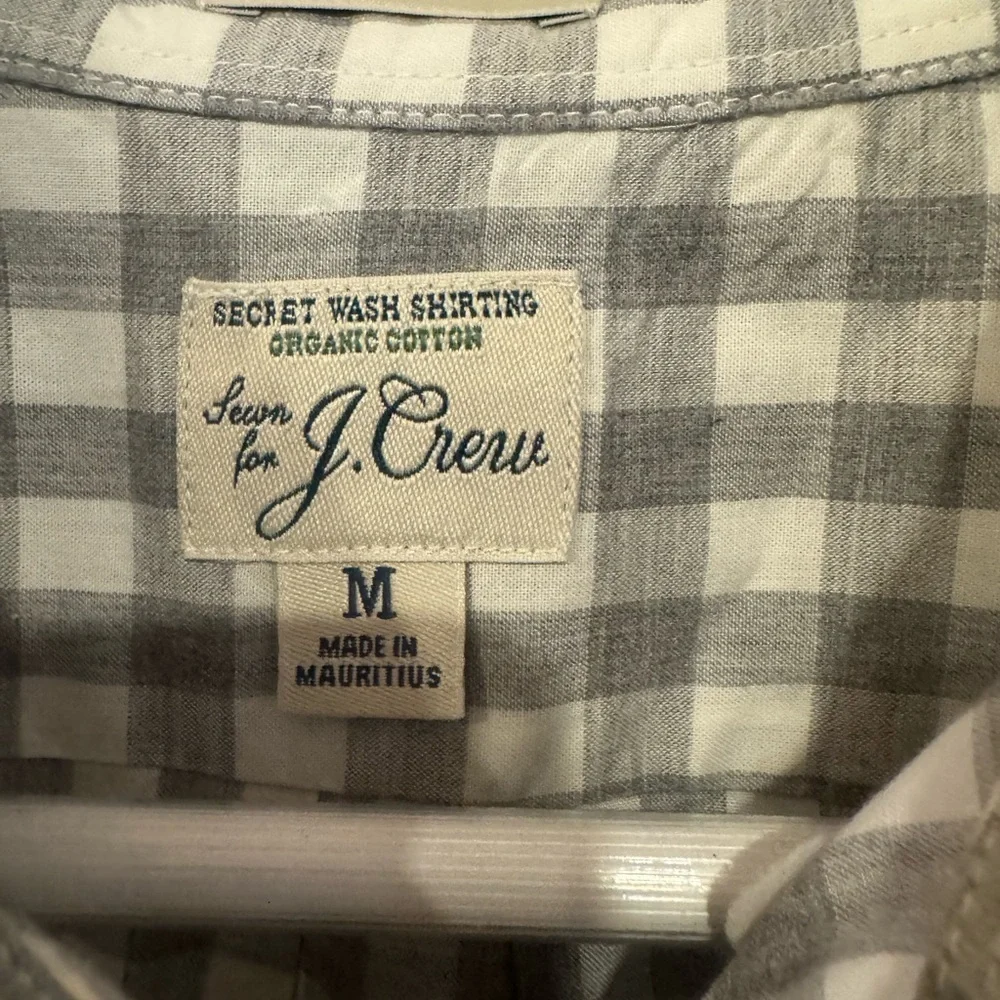J.Crew Slim Untucked Secret Wash organic cotton poplin shirt